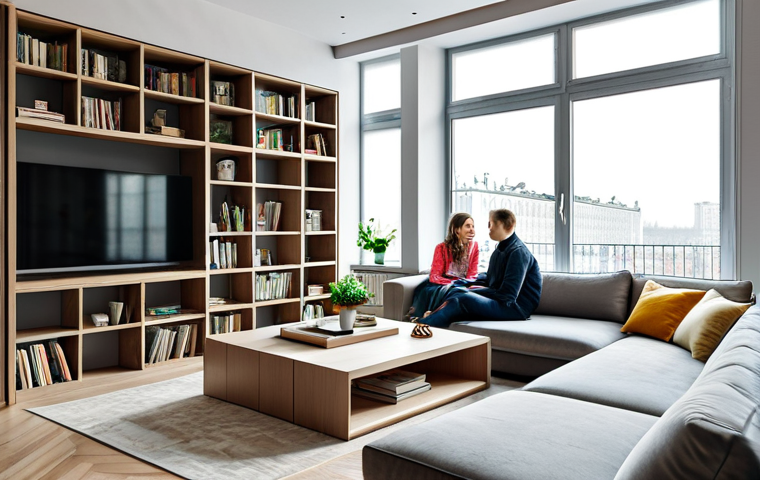 리빙코디네이터 업계 전망 및 분석 - Personalized Home Design**
A bright and airy living room in a modern Moscow apartment, designed by ...